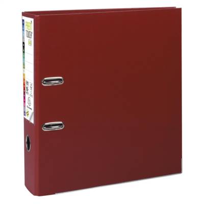 Classeur à levier Prem'Touch intérieur extérieur Polypro Dos 80mm A4 maxi Bordeaux - EXACOMPTA
