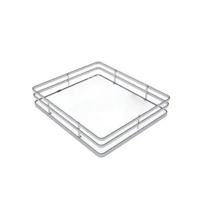 Panier fond blanc SIGE pour colonne coulissante pour meuble de 300 L.230 x P.440 x H.120 - 253+300 - SIGE SPA