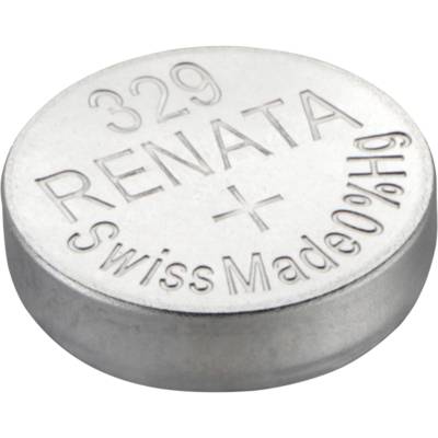 Pile bouton Silver Oxyde 329 / SR731 SW 0% Mercure 1,55V - RENATA