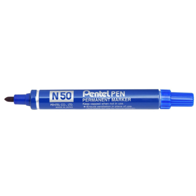 Marqueur Permanent N50 Corps Aluminium Pointe ogive 2 mm Bleu - Pentel