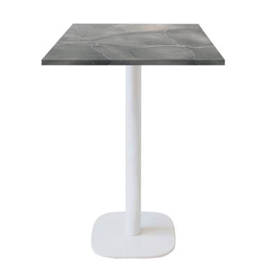 Mange-debout pied blanc 60x60cm lune bleue - intérieur - RestooTab