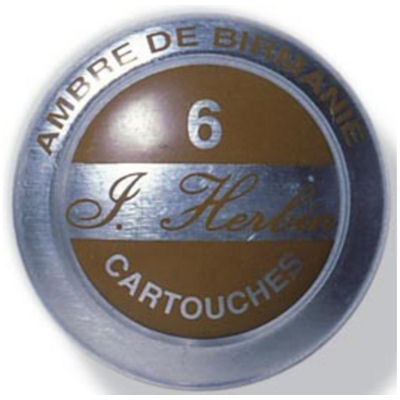 Boîte de 6 cartouches d'encre standard Ambre de birmanie - Herbin