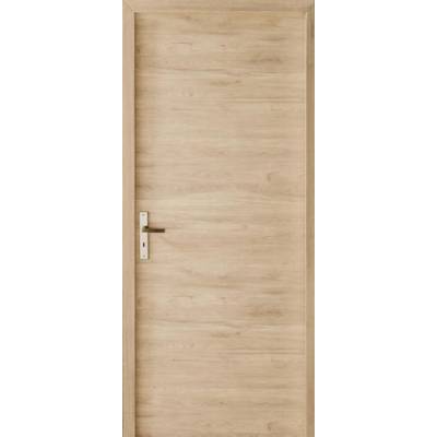 Porte seule alvéolaire FUJI à chant droit revêtu mélaminé chêne terra - Gedimat - MENUISERIES D'OLT