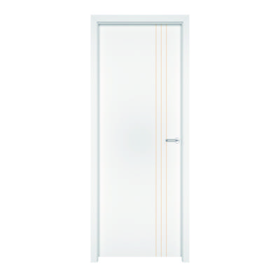 Bloc-porte alvéolaire VERTI gravé à peindre à recouvrement Hui.74 mm - 204 x 83 cm - Gedimat - ATELIER