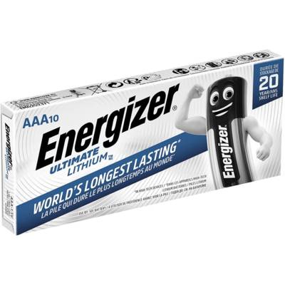 Lot de 10 piles AAA Micro Ultimate Lithium - ENERGIZER
