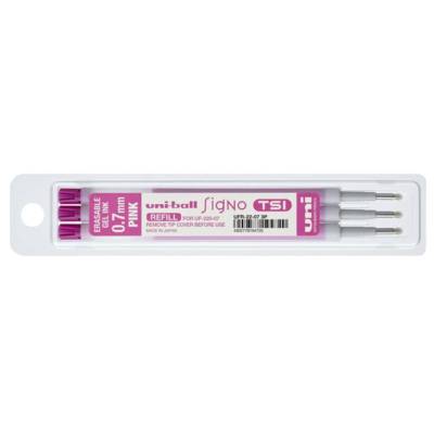 Set de 3 recharges Signo TSI Effaçable Rose - UNI-BALL