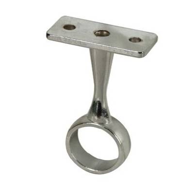 Support de milieu pour tube de penderie Ø19 mm rond en acier chromé - Gedimat - NORAIL