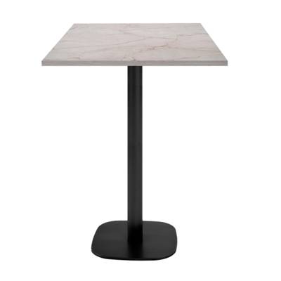 Mange-debout pied noir 60x60cm marbre yule - intérieur - RestooTab