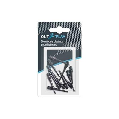 Lot de 10 Embouts en Plastique pour Fléchettes - OUT2PLAY