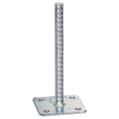 Pied de poteau simple platine long.70mm larg.70mm à sceller haut.200mm - Gedimat - SIMPSON STRONG-TIE