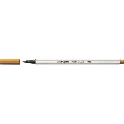 Feutre pointe pinceau Pen 68 brush ocre foncé - STABILO
