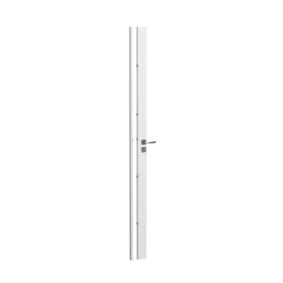 Serrure PROTECTIVE 41 HDI+ 4 points GA 65x35 Vis 70 ASSA ABLOY 4 Clés - Blanc Muze Chromé velours - Droite - 28467000 - ASSA ABLOY COTE PICARDE