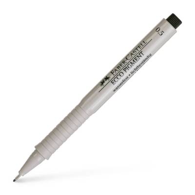 Stylo Feutre à encre "ECCO PIGMENT" 0,5 mm Noir - FABER-CASTELL
