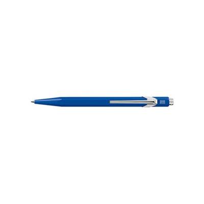 Stylo-bille métal-x line aluminium Bleu - Caran d'ache