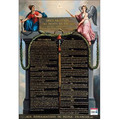 Poster pédagogique "Droits de l'Homme" 52 x 76 cm - BOUCHUT