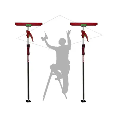 Kit plaquiste - 2 étais 155 à 290 cm avec accessoires et sac de rangement - PIHER - 34017