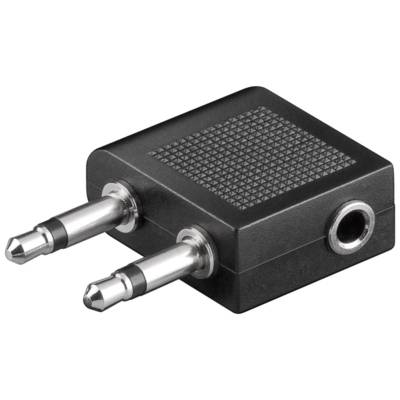 Adaptateur Audio Avion Jack 2 x 3.5 mm Mâle ( mono) - 3.5 mm Femelle ( Stereo) - GOOBAY