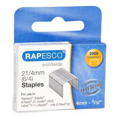 Boite de 2000 agrafes 21/4 galvanisées - RAPESCO