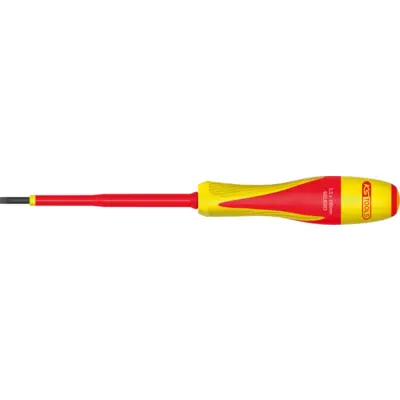 Tournevis Fente bi-matière isolé 1000V, 3,5x100 mm - KSTOOLS - 922.6203