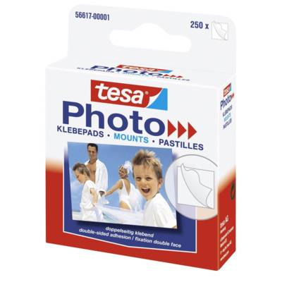 Boite de 250 Pastilles adhésives Double face pour photos Blanc - TESA