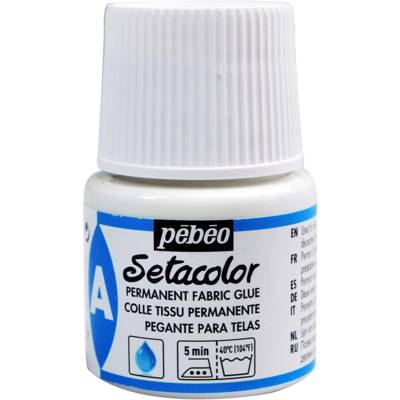 Flacon 45ml Colle Tissus Permanente Auxiliaires Setacolor - PÉBÉO