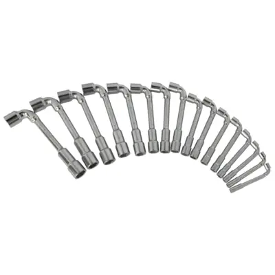 Jeu de 16 clés à pipe débouchées métriques 6 pans - KSTOOLS - 517.0441