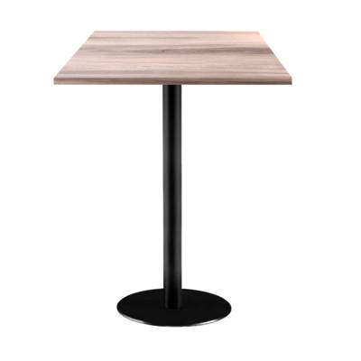 Mange-debout pied noir 60x60cm bois tages - intérieur - RestooTab