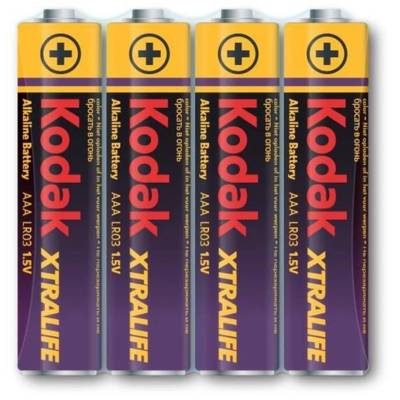 Paquet de 4 piles alcalines Xtralife LR03/AAA 1,5V