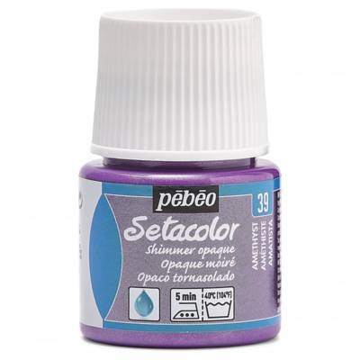 Flacon 45 ml Peinture SETACOLOR opaque pour textiles AMETHYSTE moiré - PÉBÉO