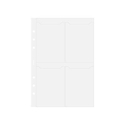 Porte-cartes de visite format A5 Transparent - FILOFAX