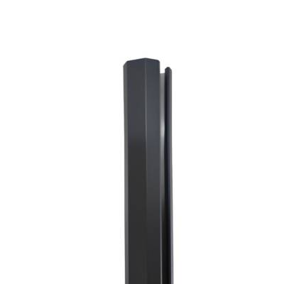 Poteau alu pour clôture gris - Gedimat - ALUCLOS