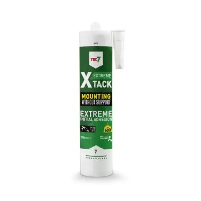 Pâte polymère X-Tack TEC7 montage sans support - Noir - Cartouche 290ml - 534515227 - Novacline
