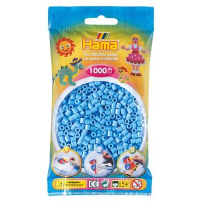 Sachet de 1000 Perles à Repasser Midi 5 mm Bleu pastel - HAMA