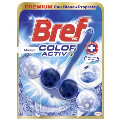 Bloc WC Color Activ+ Eau Bleue et Stop Odeurs 50g - Marine - BREF