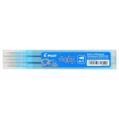 Set de 3 Recharges friXion Ball Clicker pointe fine Turquoise - Pilot