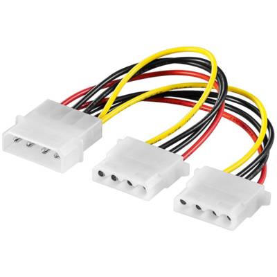 Doubleur d'alimentation PC Power supply cable Y - 5,25>2x 5,25 - GOOBAY