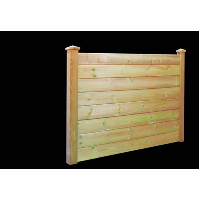 Lame de clôture classique rainure-languette Pin du Nord - 28 x 145 x 2000 mm - Gedimat - DEBARGE