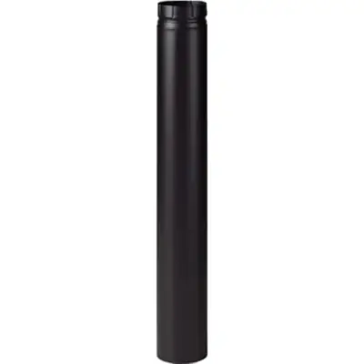 Tuyau émaillé noir mat 1000 Ø150 L.1000-150 ENM POUJOULAT - 56150905 - CHEMINEES POUJOULAT