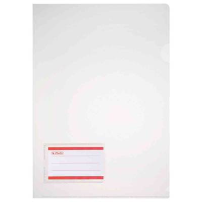 Lot de 10 pochette de présentation, A4, étiquette, transparent - HERLITZ