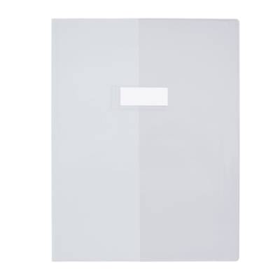 Protège-cahier A4 PVC 0,22 mm LUXE Avec Rabats large Transparent incolore - ELBA