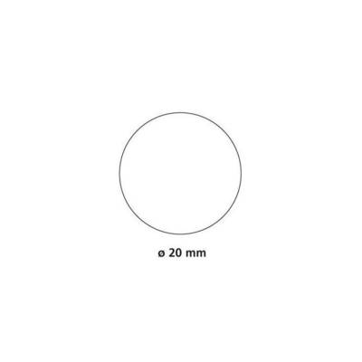 Rouleau de 1770 Gommettes Rondes 20 mm Jaune - APLI-AGIPA