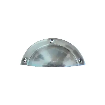 Poignée coquille BROS - nickelée - 94 x 29 mm - 7345