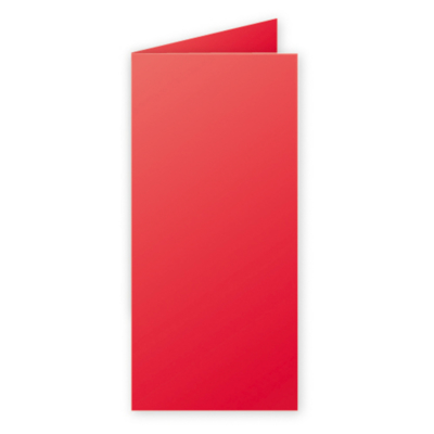 Pqt de 25 Carte 210g pliée 106x213 rouge groseille - Clairefontaine