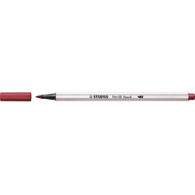 Feutre pointe pinceau Pen 68 brush rouge foncé - STABILO