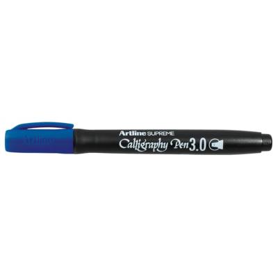 Marqueur "Calligraphy Pen" pointe 3 mm coloris bleu - ARTLINE