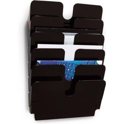 Kit présentoir mural "FLEXIPLUS 6" A4 à l'italienne Cap 23mm Noir - DURABLE