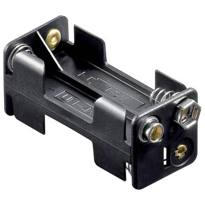 Support pour 4 Piles AAA/MICRO/LR3 avec Connecteur 9 V - GOOBAY