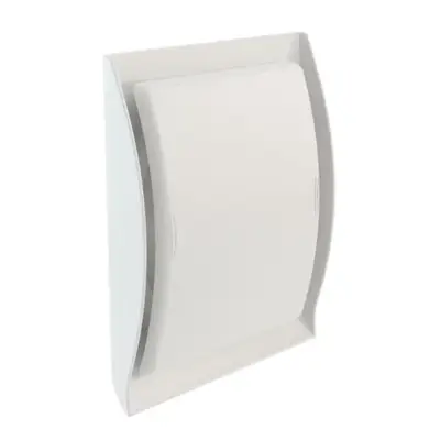Grille d'aération design Néolia spéciale gaz en PVC blanc Ø 100 mm - NICOLL - GDT100B