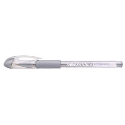 Stylo-bille encre gel "Softline 1900" pointe 1 mm argenté - Artline