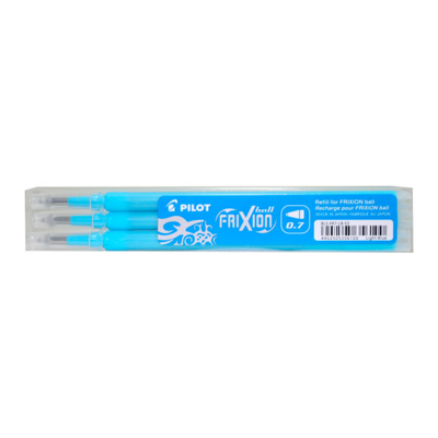 Set de 3 Recharges friXion Ball (BLS-FR7) Turquoise - Pilot